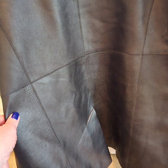 Black leather jacket Massimo dutti - Picture 2 of 12